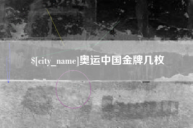 银川奥运中国金牌几枚