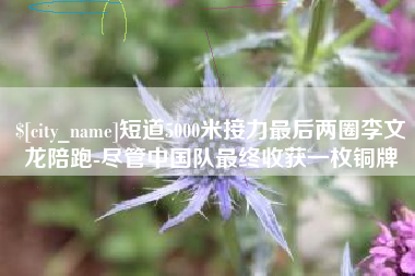 银川短道5000米接力最后两圈李文龙陪跑-尽管中国队最终收获一枚铜牌
