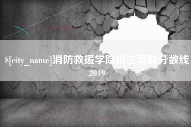 银川消防救援学院招生录取分数线2019