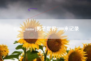 银川男子世界5000米记录