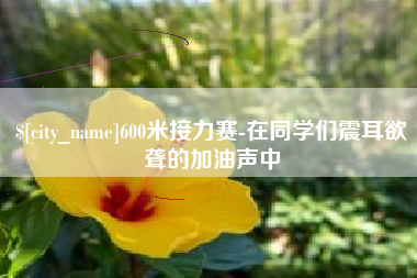 银川600米接力赛-在同学们震耳欲聋的加油声中