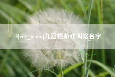 银川九宫格游戏叫啥名字