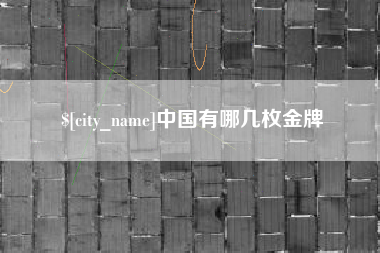 银川中国有哪几枚金牌