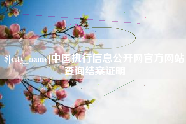 银川中国执行信息公开网官方网站查询结案证明