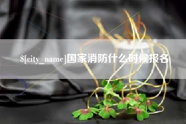 银川国家消防什么时候报名