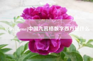 银川中国九宫格数字西方是什么