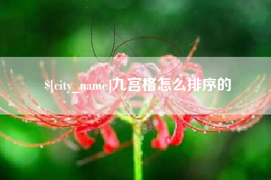 银川九宫格怎么排序的