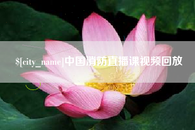 银川中国消防直播课视频回放
