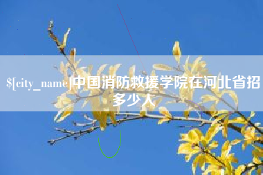 银川中国消防救援学院在河北省招多少人