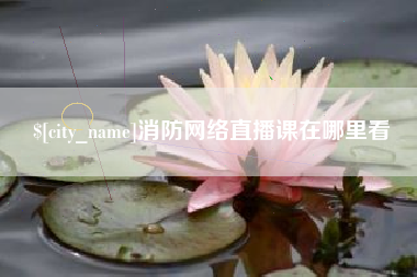 银川消防网络直播课在哪里看