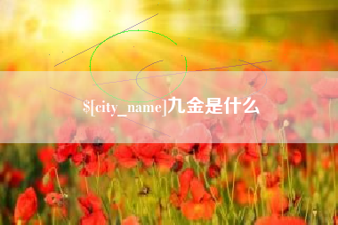 银川九金是什么