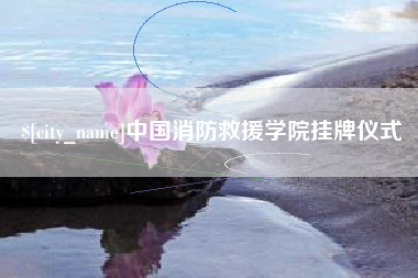 银川中国消防救援学院挂牌仪式
