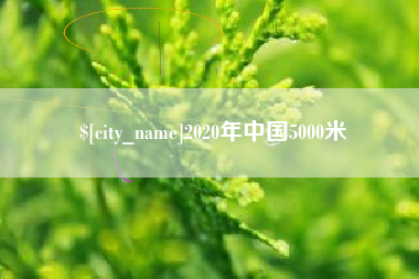 银川2020年中国5000米