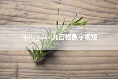 银川九宫格数字规矩