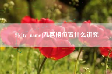 银川九宫格位置什么讲究